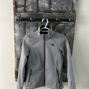 Women's The North Face Full Zipper Jacket Grey - Extra Small
